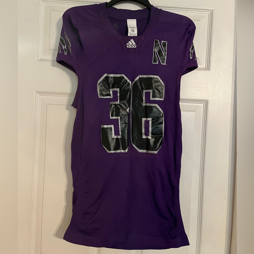 2010-2011 Alternate University of Northwestern Wildcats Game Football Jersey